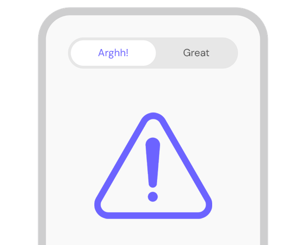 a graphic of a mobile website that is broken
